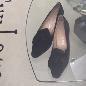 BLACK SUEDE DRESS,PUMP